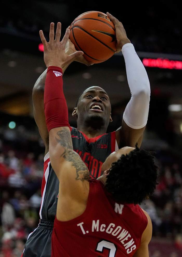 USATSI_17804201 Trey McGowens MBB vs Ohio State 2022.03.01